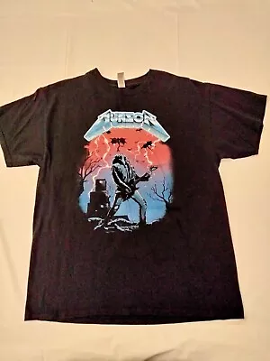 Stranger Things Eddie Munson Metallica Large  Black Graphic T Shirt • $20