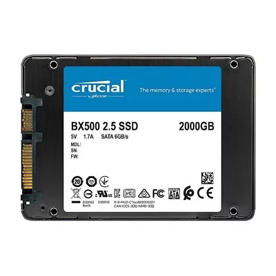 Crucial BX500 2TB 3D NAND SATA 2.5-inch SSD 540 MB/s Intenal Solid State Drive • $214.60