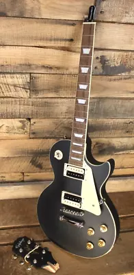 DAMAGED Epiphone Les Paul Traditional Pro IV Electric Guitar - Black #R7738 • $299.95