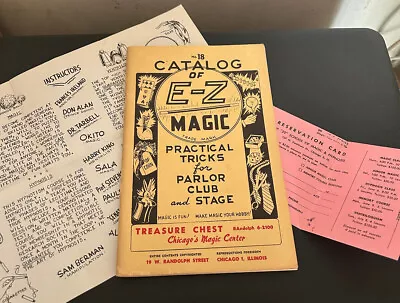 Vintage Catalog No. 18 E-Z Magic Practical Effects For Parlor Club And Stage • $20