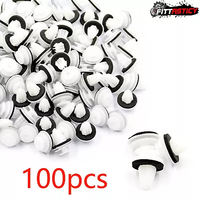 100x Plastic Rivet Car Door Trim Retainer Clips 9mm Hole For Mitsubishi Lancer • $5.94