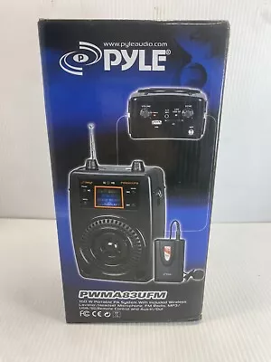 Pyle PWMA83UFM 100W Portable PA System Mic Fm Radio Mp3/USB Aux-in/out • $39.99