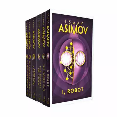 Isaac Asimov Robot Series 6 Books Collection Set I Robot Robots Of Dawn • £18.20