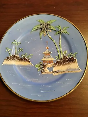 Set Of 2 Vintage Moriyama Mori-Machi Hand Painted Porcelain Salad Plates • $18