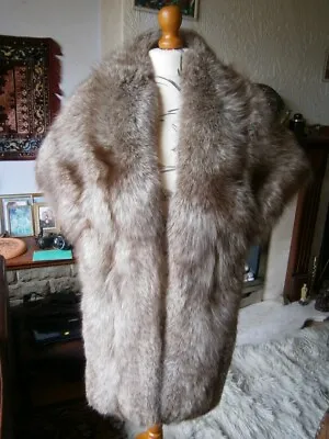 £265 • Buy Superb Vtg HUGE 83  Long SILVER FROST FOX Fur Layered Stole, Fabulous Condition!