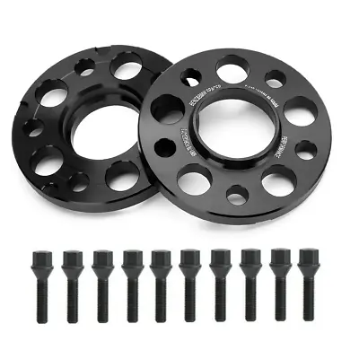 2PC 15mm 5x112 Hub Centric Wheel Spacer W/12X1.5 Cone Lug Bolt For Mercedes Benz • $55.99