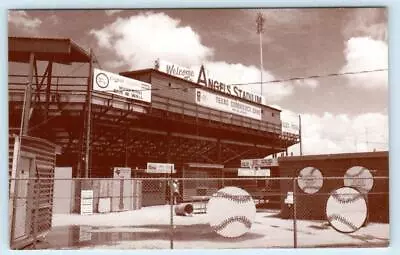 MIDLAND TX ~ Texas League ANGELS STADIUM Baseball Park 1991 Modern Postcard • $6.78