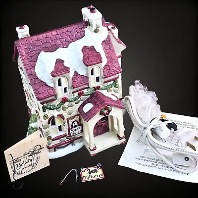 Pacific Rim Black Swan Millinery Christmas Village House Lighted Porcelain 4009 • $27.98