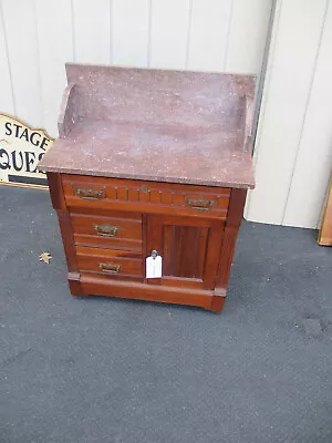 61939  Marble Top Victorian Washstand Dresser Chest Nightstand • $465