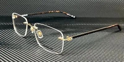 MONT BLANC MB0221O 006 Gold Brown Men's Extra Large 59 Mm Eyeglasses • $178.20