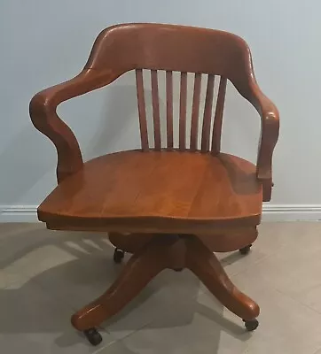 Antique 1900's Captains Office Chair • $350