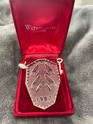 Vtg Waterford Crystal  4 Calling Birds 12 Days Of Christmas Ornament 1987 EUC • $17.96