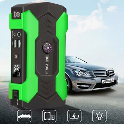 12V Car Jump Starter Battery Booster Charger Power Bank Rescue Pack Tool • $62.99