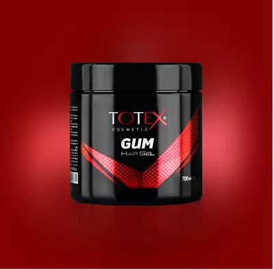 Totex Hair Styling Gum Gel Gummy Super Hold Edge Control Red Hair Gum Gel 700 Ml • £7.95