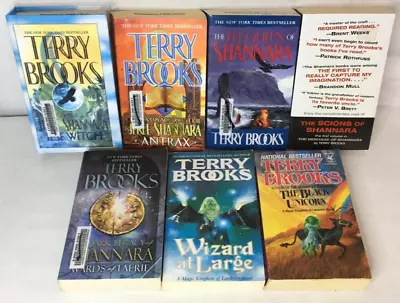 Lot Of 7 Terry Brooks Paperback Books - SHANNARA Magic Kingdom Landover Jerle • $19.99