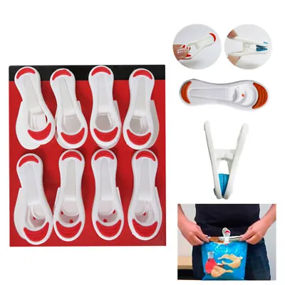 8 Kitchen Chip Snack Food Storage Sealing Bag Clips Clamps Multi Purpose Craft • $7.84
