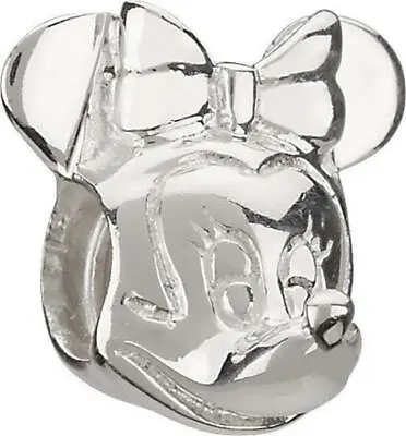 New Chamilia DISNEY MINNIE MOUSE HEAD Sterling Silver Bead DIS-2 $35 Retired • $30