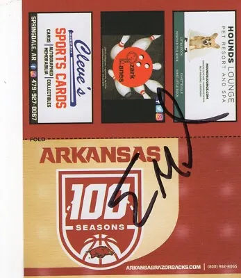 Arkansas Razorbacks Basketball 2022 2023 Pocket Schedule Eric Musselman Auto • $24.99