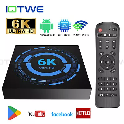 2024 T95 Android 12.0 Smart TV BOX WIFI6 6K HD 32GB 4GB Media Player Quad Core • $32.99