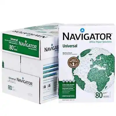 Navigator A4 Universal Paper 80gsm Reams Copier Printing Paperwhite Laser Inkjet • £9.99