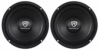 (2) Rockville RM64PRO 6.5  400 Watt 4 Ohm SPL Mid-Bass Midrange Car Speakers • $44.90