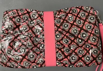 Vera Bradley Frill Collection Clutch Mocha Rouge RETIRED HTF • $22.50