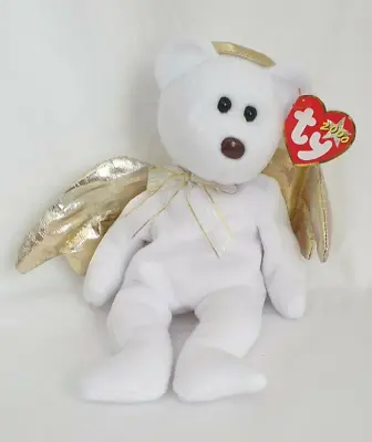 £3.95 • Buy Ty Beanie Babies HALO II - Angel Bear - Brown Nose REDUCED 09/03