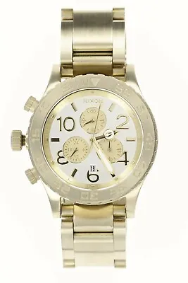$299 • Buy Nixon Men's 42-20 Gold Stainless-Steel Quartz Watch With Gold Dial 134566