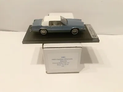 EMC 1985 Cadillac Eldorado Biarritz Convertible Closed Blue 1/43 Handmade • $553.31