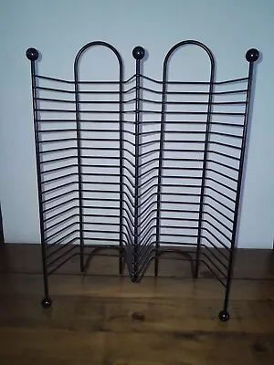 40 CD Storage Desk Metal Stand Holder Display Wire Tower Rack Black  • $26.39