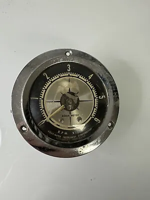 Vintage Aqua Meter 6000 RPM Boat Marine Tachometer Made In USA  • $39.99