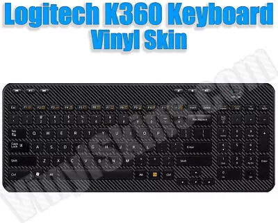 Choose Any 1 Vinyl Decal/Skin For Logitech K360 Keyboard - Free US Shipping! • $14.99