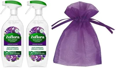 £9.50 • Buy 2 X ZofloraMulti-Purpose Disinfectant Spray Midnight Blooms,800ml+Organza Bag