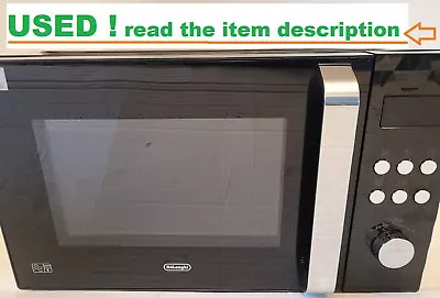 USED DeLonghi Brillante 23L 900W Combination Microwave Oven Cook Digital Black • £59.93