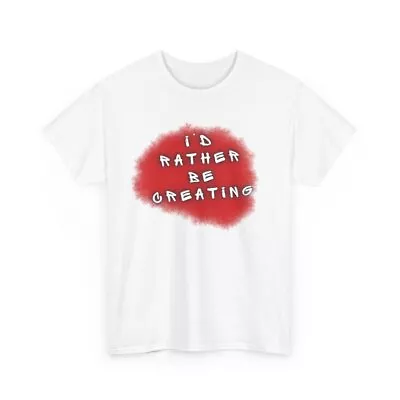 Short Sleeve T-Shirt | “Rather Be” | Classic Fit Cotton | Medium Fabric-8 Colors • $22.95