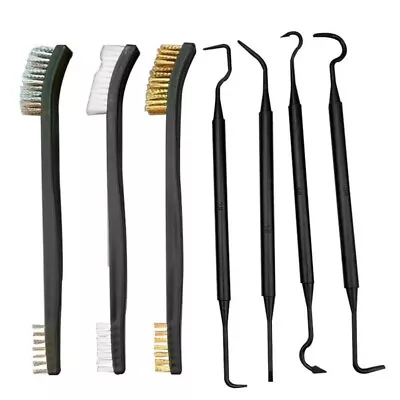 3 Pcs Mini Wire Brush Set Steel Brass Nylon Cleaning Polishing Detail Metal Rust • $7.03