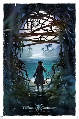 £6.99 • Buy Pirates Of The Caribbean Movie Digtal Art Poster Print T1135 |A4 A3 A2 A1 A0|