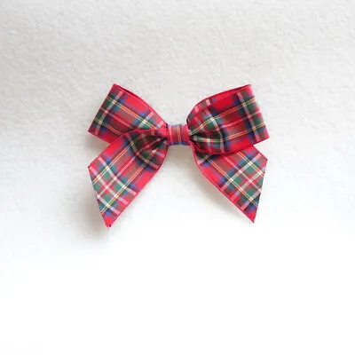 25mm Tartan Bows- Royal Stewart- 10 Per Pack- £4.99 • £4.99