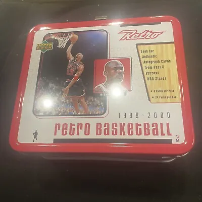 1999-00 Upper Deck UD Retro Basketball  Lunchbox Tin VTG Jordan & Dr. J • $50