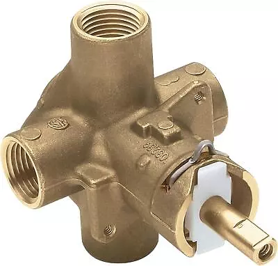 Moen Brass Posi-Temp Pressure-Balancing Tub & Shower Valve 1/2 In. 4 Port Cycle • $50.05