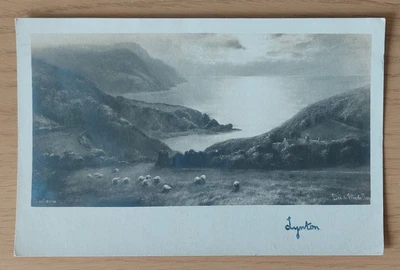 £2 • Buy Devon Postcard: Lee Abbey & Woody Bay By Artist Elmer Keene. Charles Worcester