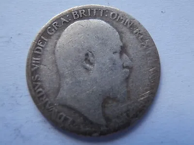 GB Antique 0.925 Sterling Silver Coin Edward VII Sixpence 1903 • £3.95