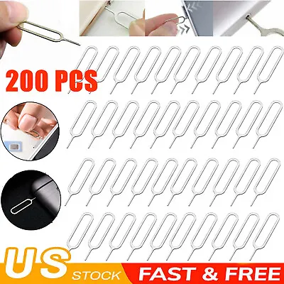 200X Sim Card Tray Remover Eject Pin Tool Needle Ejector For IPhone IPad Samsung • $6.99