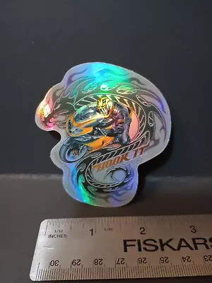 Vintage Stickers Motorcycle Holographic Prism Vending Sticker ODM 2002 • $6.98