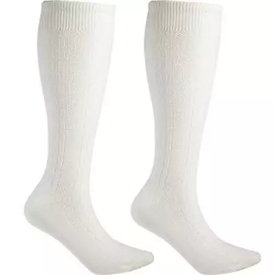 Long Embroidered German Lederhosen Socks Bavarian Socks For Large White • $15.37