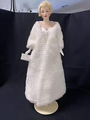 All About Eve Marilyn Monroe White Dress 19” Franklin Heirloom Porcelain Doll  • $109.99