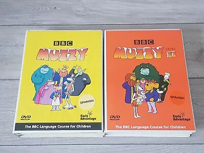 Muzzy - Spanish Levels 1 & 2 - BBC Language Course For Children 2x DVD Box Sets • $25.25