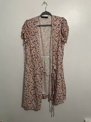 Women’s Ralph Lauren Polo 100% Cotton Pink Flowered Dress Size UK 12 • £24.99