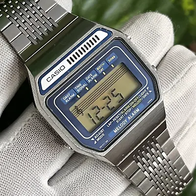 Rare Vintage Casio H111 Digital LCD Melody Alarm Japan Made Men's Watch Mod. 82 • $410