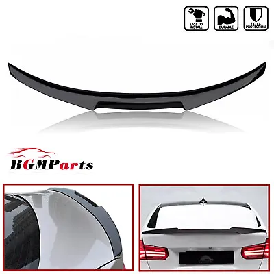 M4-Style Rear Spoiler Wing Piano Black For 2012-2018 BMW F30 3Series M3 4-Door • $44.99